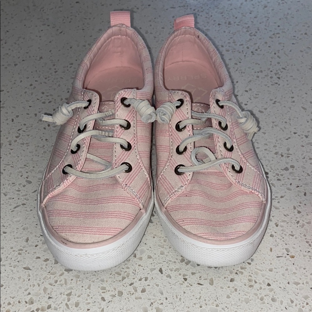 Pink Striped Sneakers